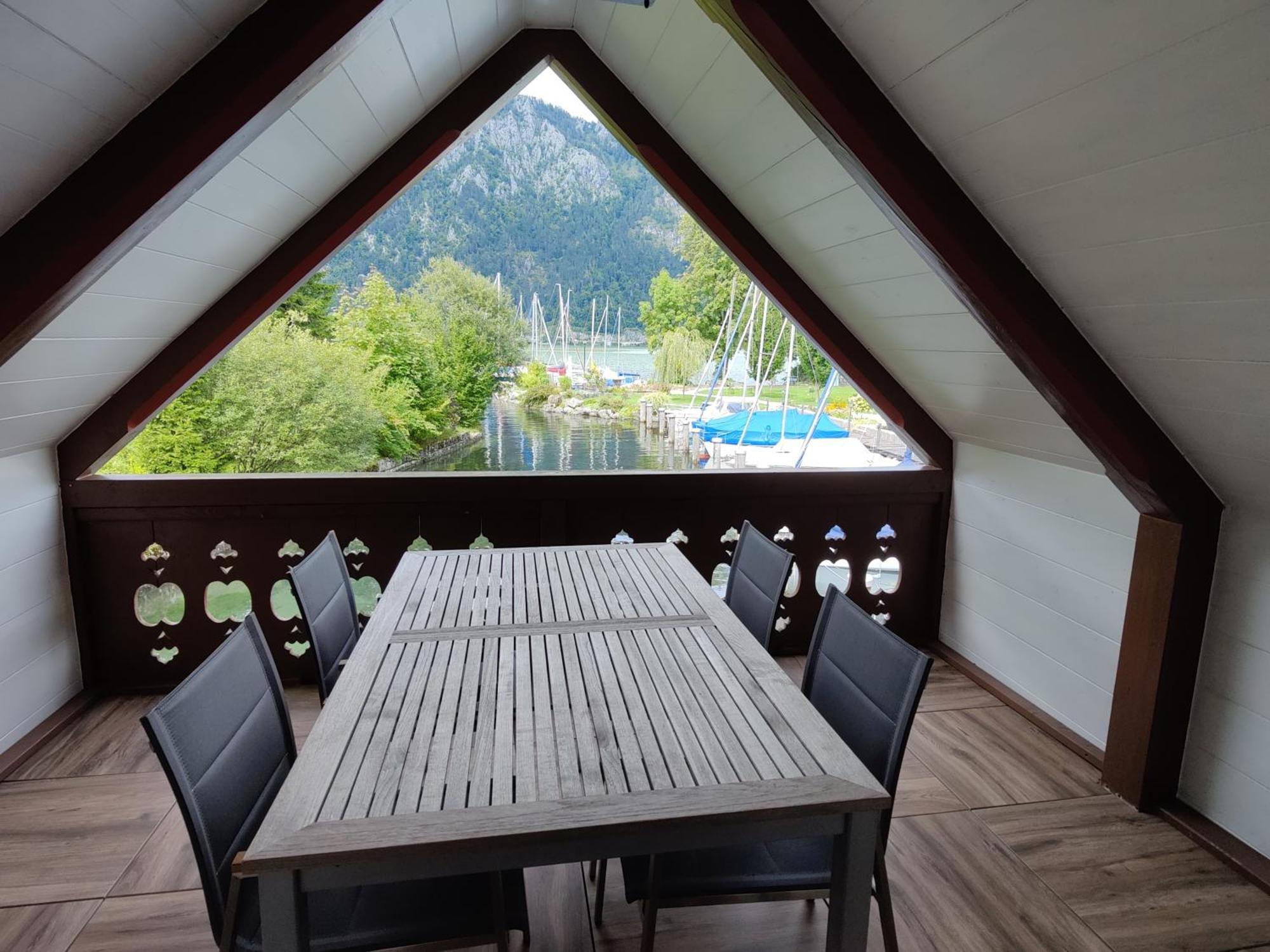 Wohnen Am See Villa Schroetter Direkt Am Traunsee Rindbach Exterior foto
